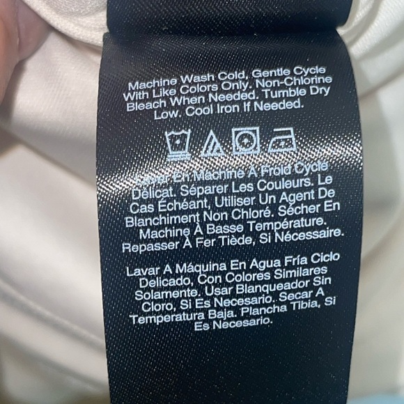 NWT Donna Karan NY Cream Halter Sleeveless Midi Dress. Size 14 - Picture 10 of 12